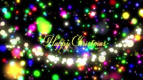 Animation-of-glowing-fairy-lights-over-christmas-greetings-text