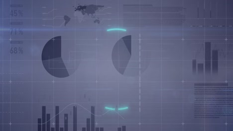Animation-Eines-Neonrunden-Banners-über-Der-Statistischen-Datenverarbeitung-Vor-Grauem-Hintergrund