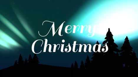 Animation-of-christmas-greetings-text-over-christmas-winter-scenery