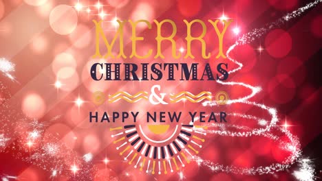 Animation-of-christmas-and-new-year-greetings-text-over-christmas-decoration
