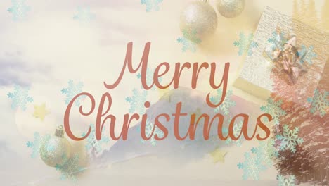 Animation-of-merry-christmas-text-over-christmas-baubles
