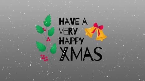 Animation-of-happy-new-year-text-over-santa-multiple-white-background