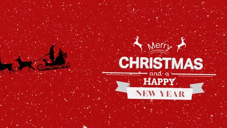 A-digital-animation-of-'merry-christmas'-and-'happy-new-year'-text-banners-against-a-black-backgroun