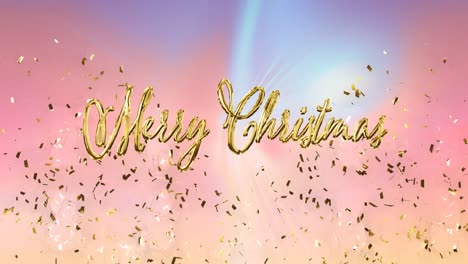 Animation-of-christmas-greetings-text-over-confetti-falling