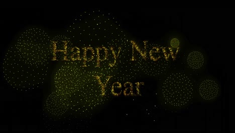 Animation-of-happy-new-year-text-over-shapes