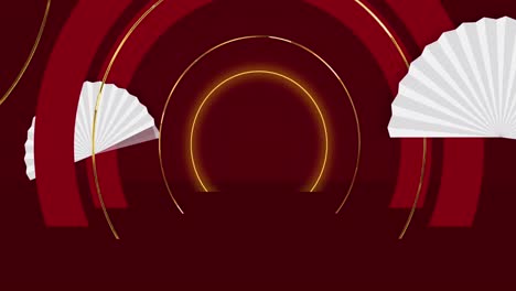Animation-Des-Chinesischen-Neujahrsmusters-Auf-Rotem-Hintergrund