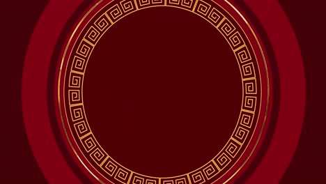 Animation-of-chinese-new-year-pattern-on-red-background