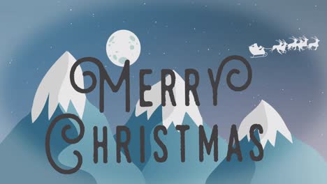 Animation-Des-Weihnachtsgrußtextes-über-Der-Winterlandschaft