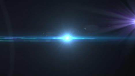 Animation-of-glowing-lights-over-blue-background