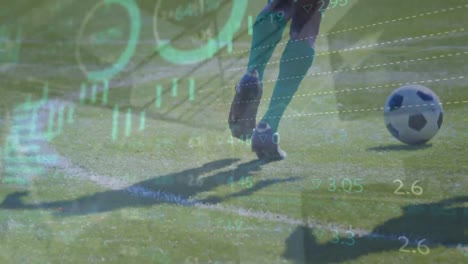 Animation-of-financial-data-processing-over-football-players