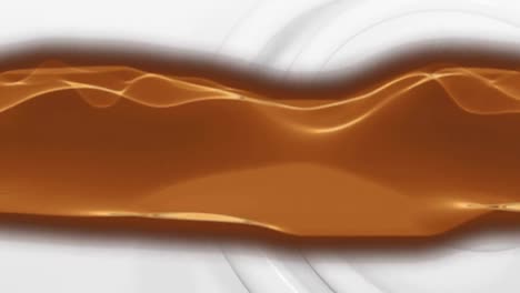 Animation-of-orange-waves-over-circles-on-white-background