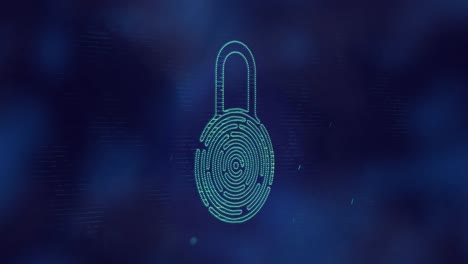 A-blue-digital-icon-of-an-online-security-padlock-glowing-on-a-blue-background