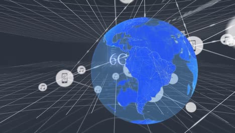 Animation-of-network-of-connections-over-globe