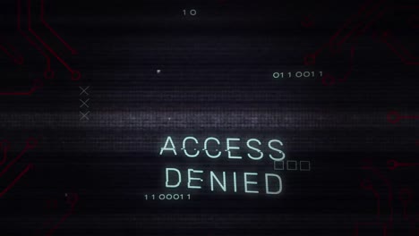Animation-of-acces-denied-text-over-shapes