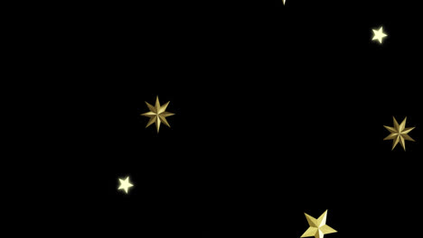 Animation-of-christmas-decorations-on-black-background