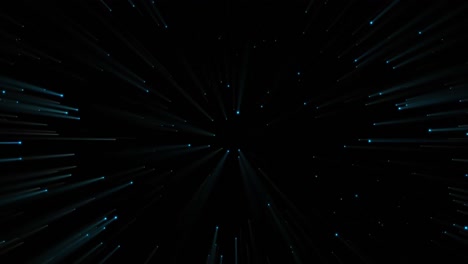 Animation-of-data-processing-over-light-trails-on-black-background
