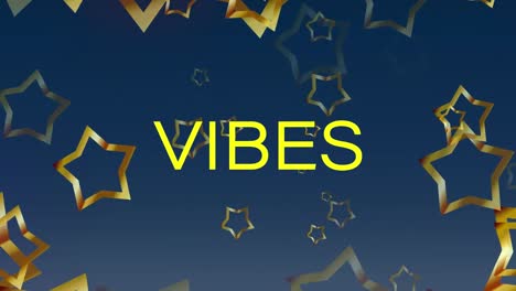 Animation-of-vibes-text-over-stars-on-blue-background