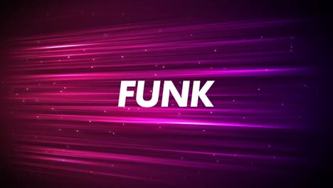 Animation-of-funk-text-over-light-trails-on-black-background