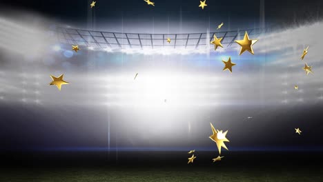 Animation-of-stars-moving-over-stadium