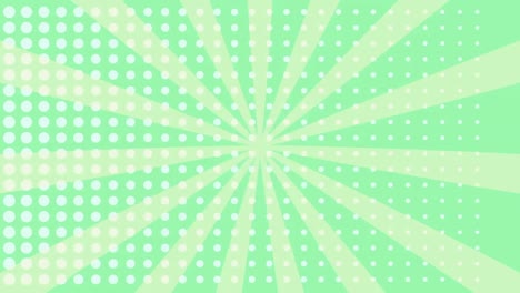 Animation-of-zap-text-over-a-retro-speech-bubble-against-dots-row-pattern-on-green-background