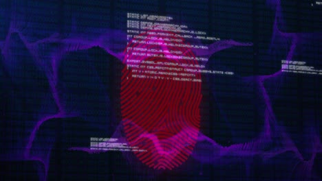 Animation-Des-Sicheren-Biometrischen-Fingerabdrucks-Und-Der-Datenverarbeitung