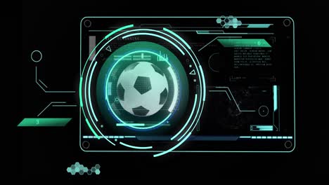 Animation-Der-Datenverarbeitung-über-Fußball
