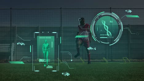 Animation-Der-Datenverarbeitung-über-Verschiedene-Fußballspieler-Beim-Training