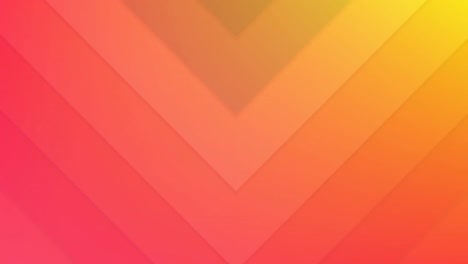 Animation-of-red-and-orange-arrows-moving-over-orange-background