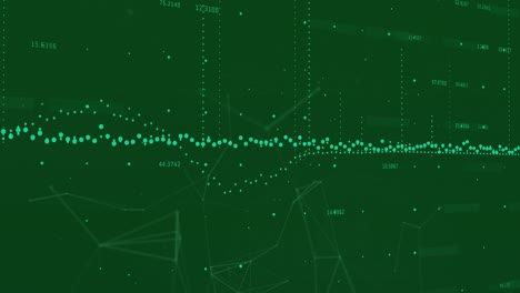 Animation-Der-Datenverarbeitung-Und-Des-Verbindungsnetzwerks-Vor-Grünem-Hintergrund