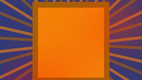 Animation-of-orange-text-banner-with-copy-space-against-radial-rays-against-purple-background