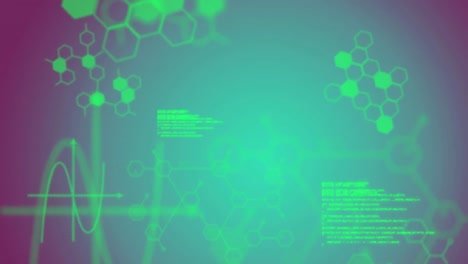 Animation-Der-Medizinischen-Datenverarbeitung-Vor-Violettem-Hintergrund-Mit-Farbverlauf