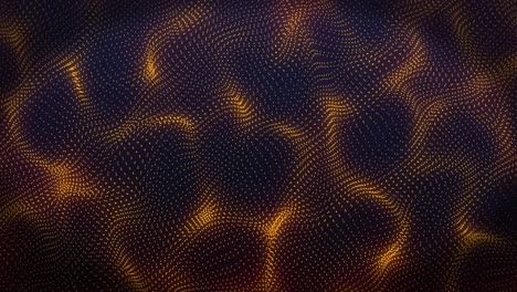 Animation-of-orange-wave-pattern-on-seamless-loop