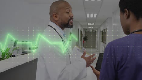 Animation-Der-Medizinischen-Datenverarbeitung-über-Verschiedene-Ärzte