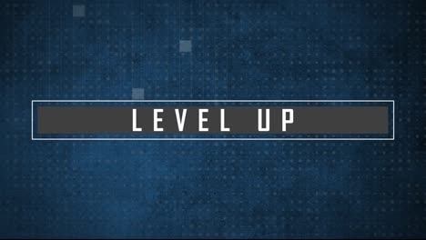Animation-of-level-up-text-over-squares