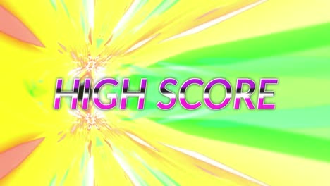 Animation-of-high-score-text-on-multi-coloured-background