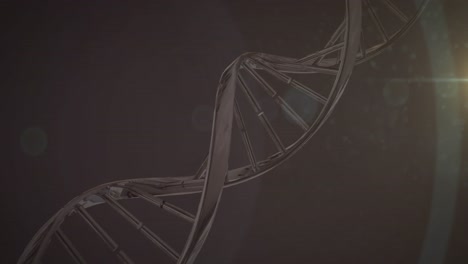 Animation-of-rotating-dna-helix-against-abstract-background