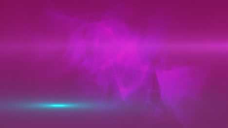 Animation-of-lens-flares-over-purple-fog-against-abstract-background