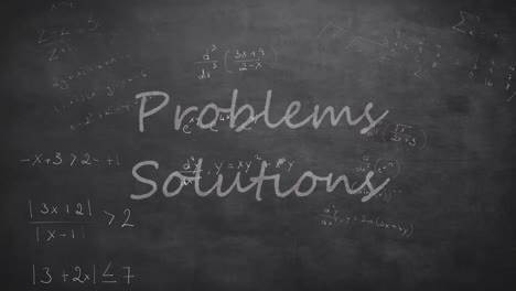 Animación-De-Soluciones-De-Problemas-Y-Procesamiento-De-Datos-Matemáticos-Sobre-Fondo-Negro