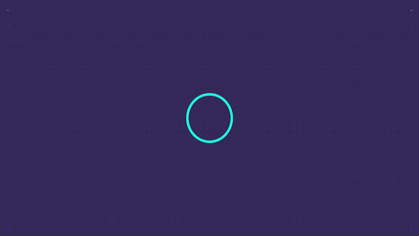 Animation-of-blue-spots-and-circles-on-purple-background