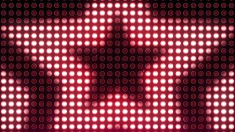Animation-of-neon-stars-over-red-spots-and-sparks