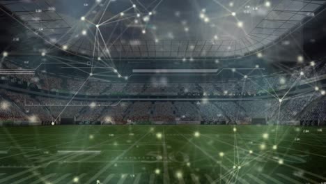 Animation-of-network-of-connections-and-data-processing-over-sports-stadium
