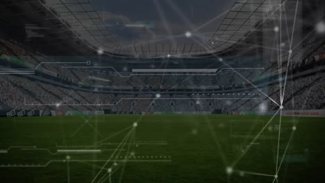 Animation-of-network-of-connections-and-data-processing-over-sports-stadium