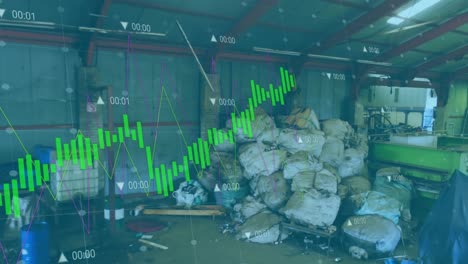 Animation-of-data-processing-over-warehouse-at-rubbish-dump