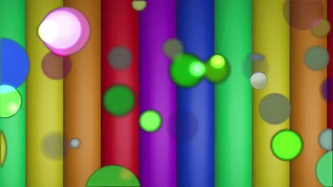 Animation-Von-Flecken-über-Regenbogenstreifen-Und-Farben,-Die-Sich-In-Einer-Nahtlosen-Schleife-Bewegen