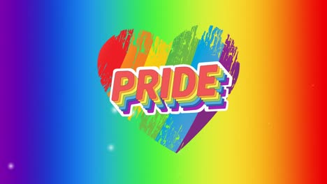 Animation-of-pride-text-and-rainbow-heart