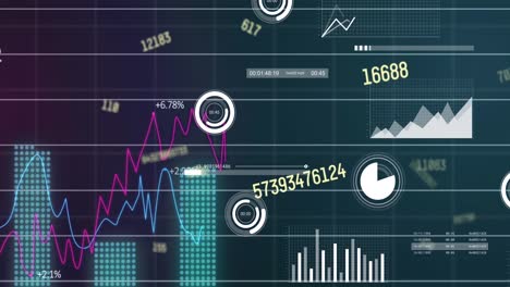 Animation-Von-Statistiken-Und-Finanzdatenverarbeitung-über-Raster