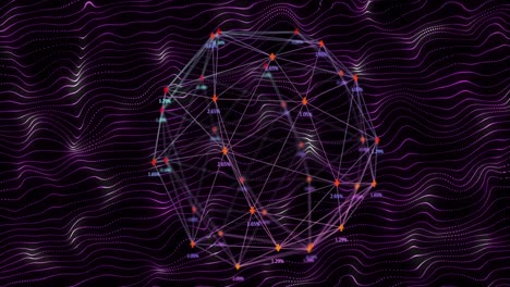 Animation-of-network-of-connections-with-data-processing-over-shapes-moving