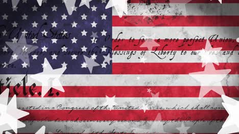 Animation-of-4th-of-july-independence-day-text-over-flag-of-united-states-of-america