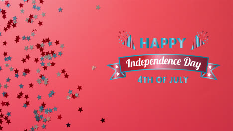 Animation-of-4th-of-july-text-over-stars-of-united-states-of-america-on-red-background