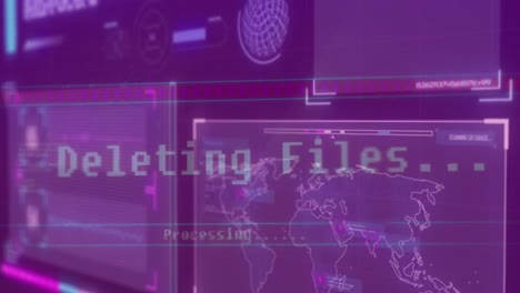 Animation-Der-Schnittstelle-Zur-Datenverarbeitung-Vor-Violettem-Hintergrund